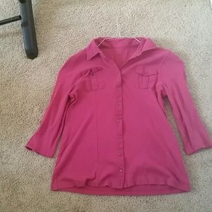 A pink blouse